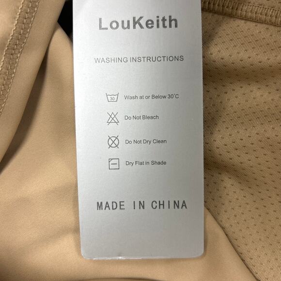 NWT New LouKeith Womens Large Khaki High Waist Activewear Workout Skort - Picture 6 of 6